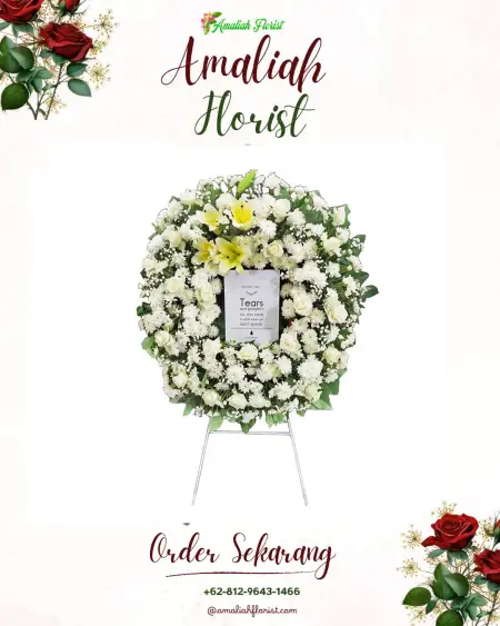 Krans Bunga Duka Cikeas Udik